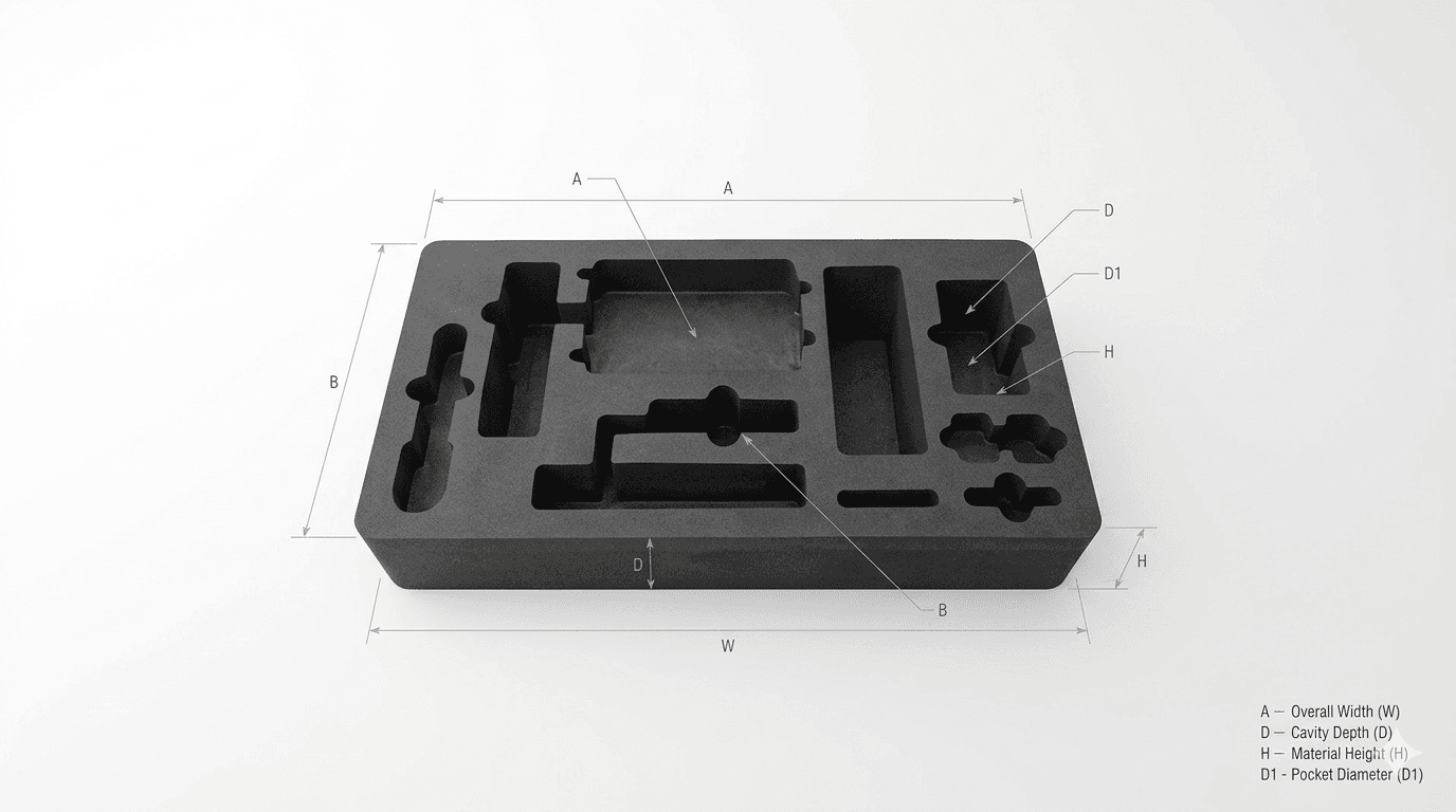 High density EVA foam & Xlpe Foam Custom cutting for lean management
